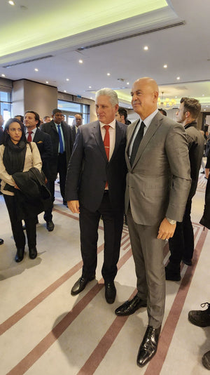 Cuban President Diaz-Canel and Gökhan Eşeli